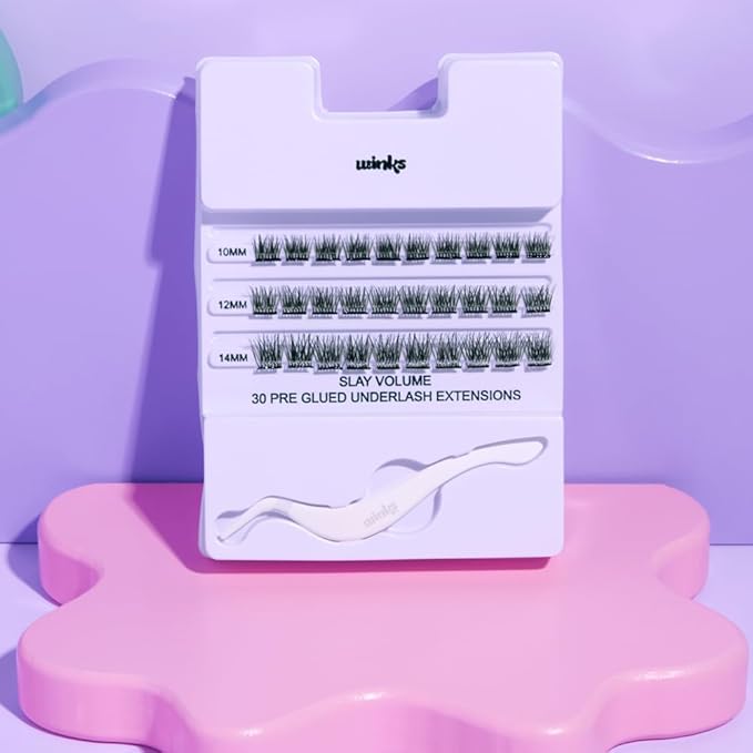 Ardell Winks Press On Eyelash Extensions, Volume - DIY Lash Clusters, 30 Individual Lashes, Natural Look Lashes with Applicator, 1 Pack