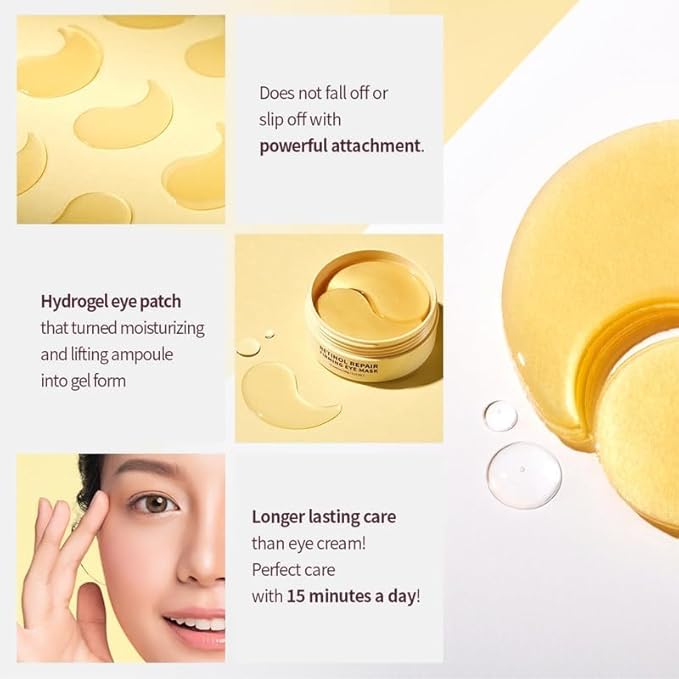 Korean eye patches retinol repair