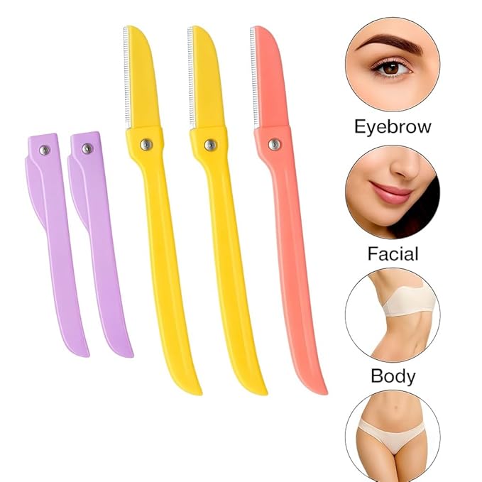 Face Razors for Women – Eyebrow & Facial Hair Removal, Shaver, Gentle Facial Hair Remover, Dermaplaning Tool, Women’s Face Shaver, Eyebrow Trimmer, Disposable Razor