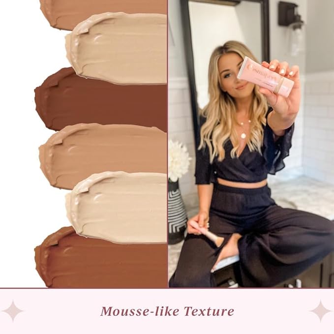 Foundation for Light to Full Coverage - Mousse (Medium Tan)