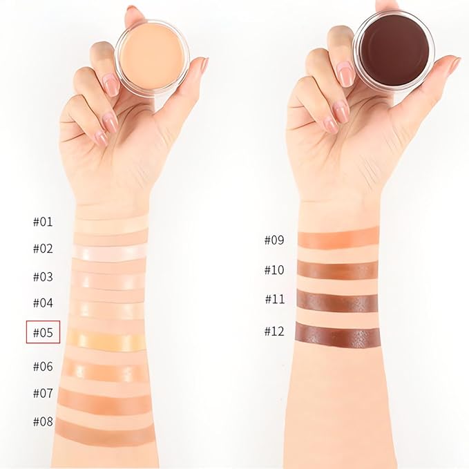 Kaely Cream Pot Concealer Full Coverage Set,Conceal Brighten