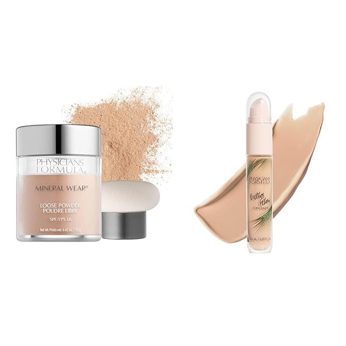 Physicians Formula Mineral Wear Talc-Free Loose Powder Creamy Concealer Light-to-Medium