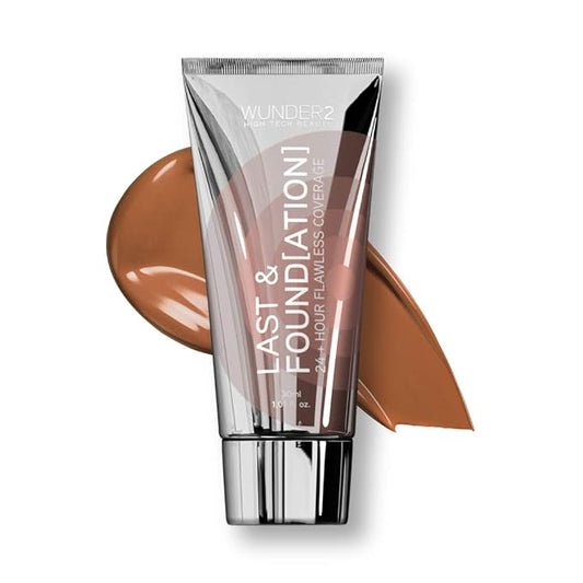 WUNDERBROW Full Coverage Foundation, Last & Found[ation] – Waterproof, Chocolate