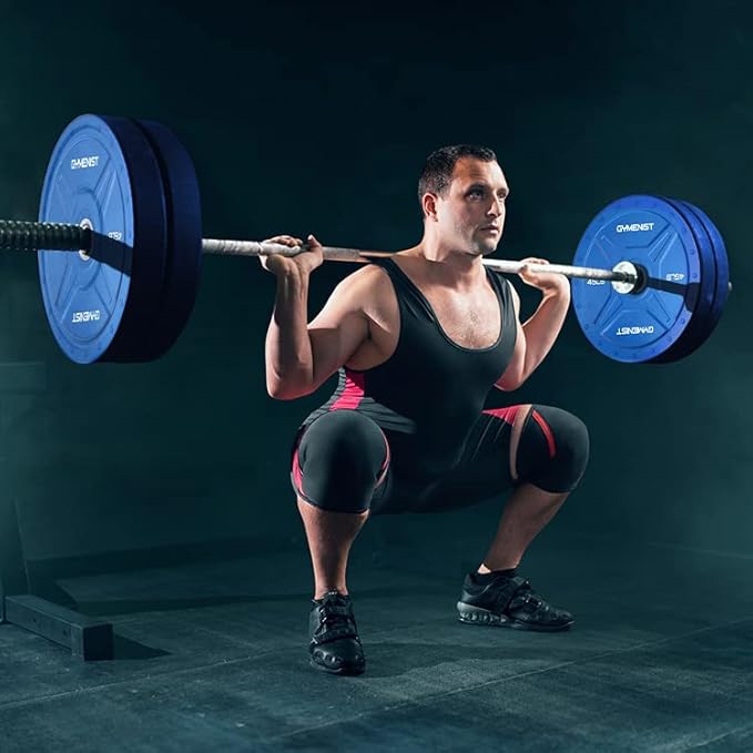 GYMENIST Bumper Plates is Made for 2 Inch 10 LB 55 LB