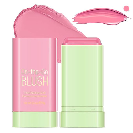 Cream Blush Stick on Cheeks Eyes and Lips, Moisturizer Stick