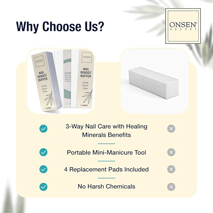 Professional nail buffer block |