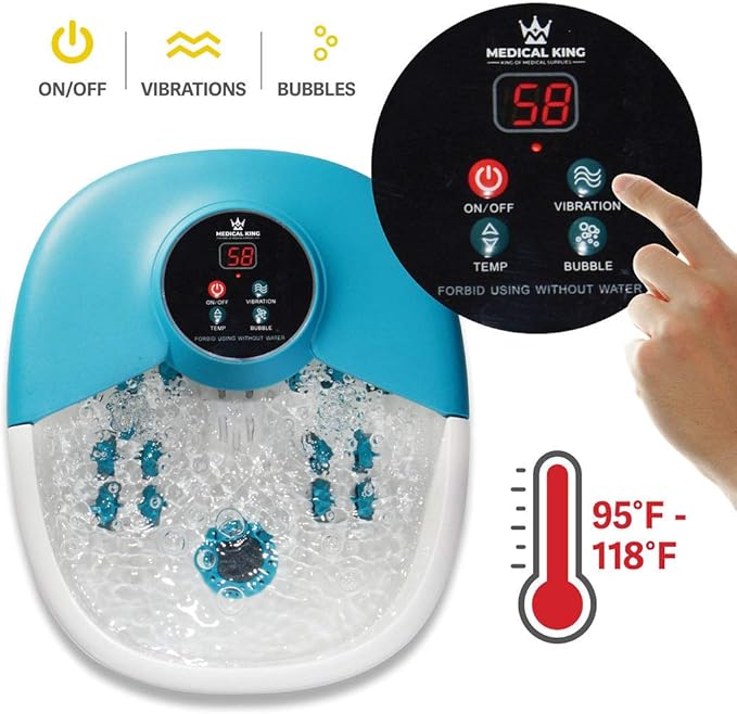 Foot spa massager with heat,