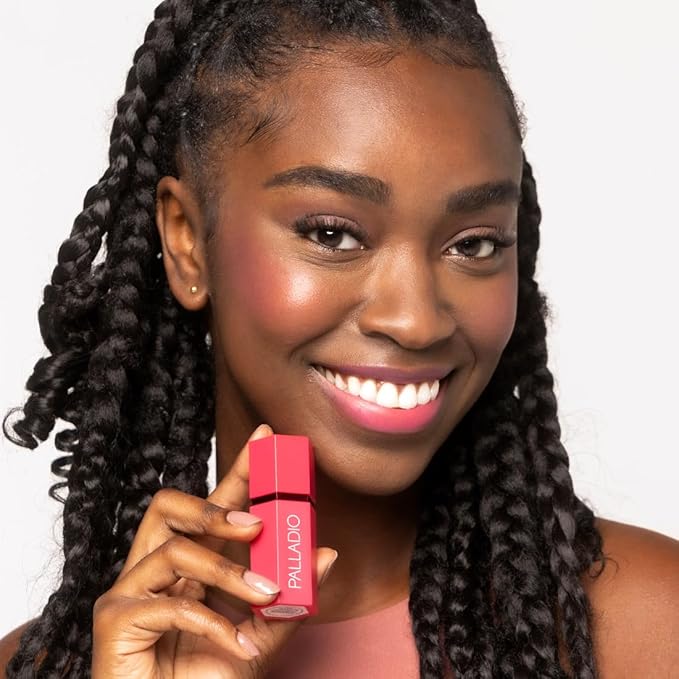 Palladio Liquid Blush for Cheeks & Lips 2-in-1 Deep Fuchsia