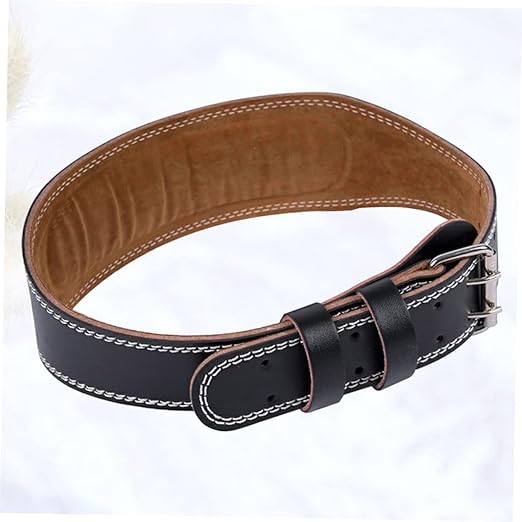 GLEAVI Men's Leather Belts Exercise Belt Powerlifting Belts