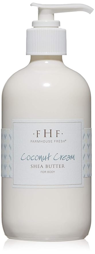 FarmHouse Fresh Body Lotion, Shea Butter. Moisturizing Cream, Coconut Cream Shea Butter for Body. Coconut Lotion, 8 Fl Oz