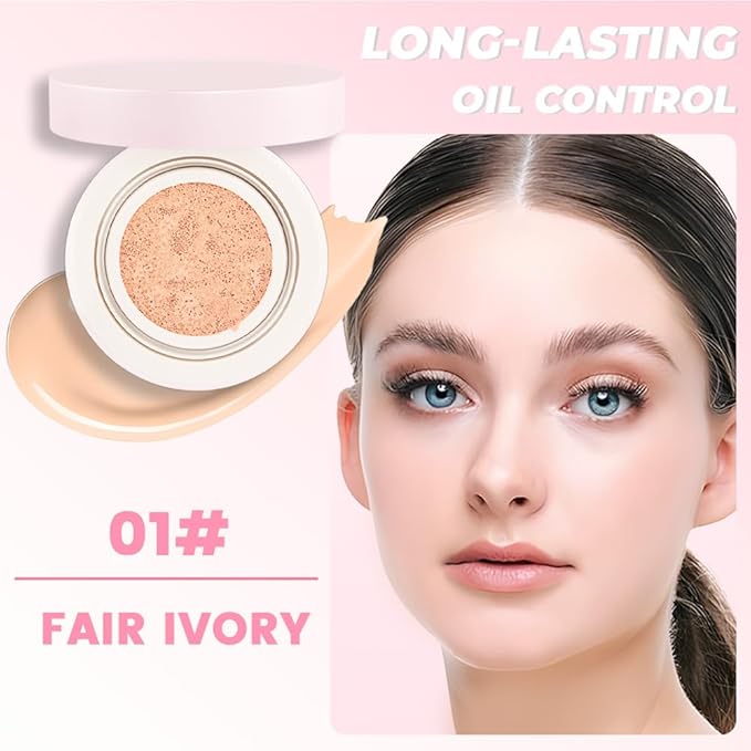 Nuder Cushion Foundation,Fair Ivory for Light & Medium Skin Types