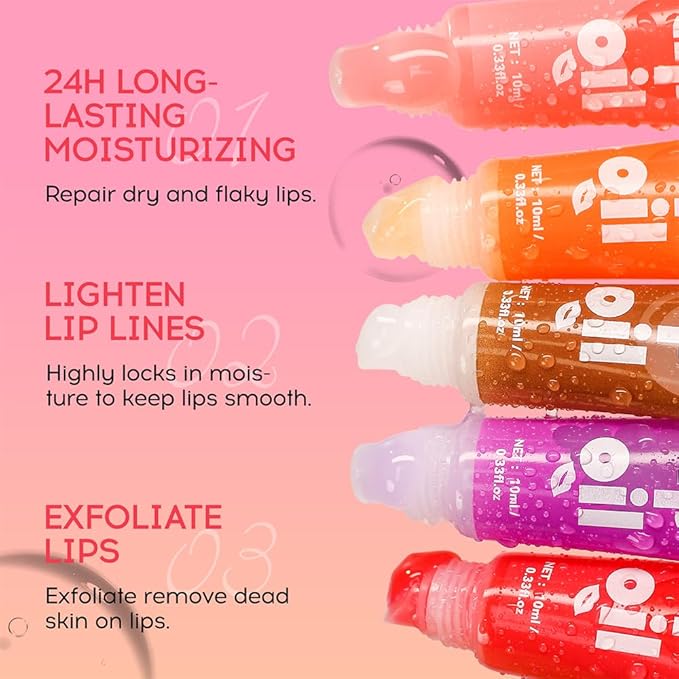 AKARY Six Color Hose Lip Oil, Lip Hydrating Hydrating