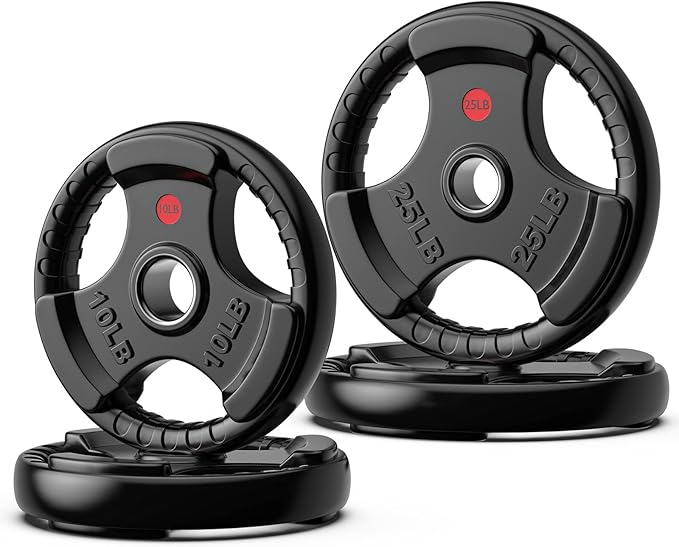 GIKPAL Weight Plates 2-inch Olympic (10lb 25lb 25lb 35lb 35lb 45lb) 45lb)