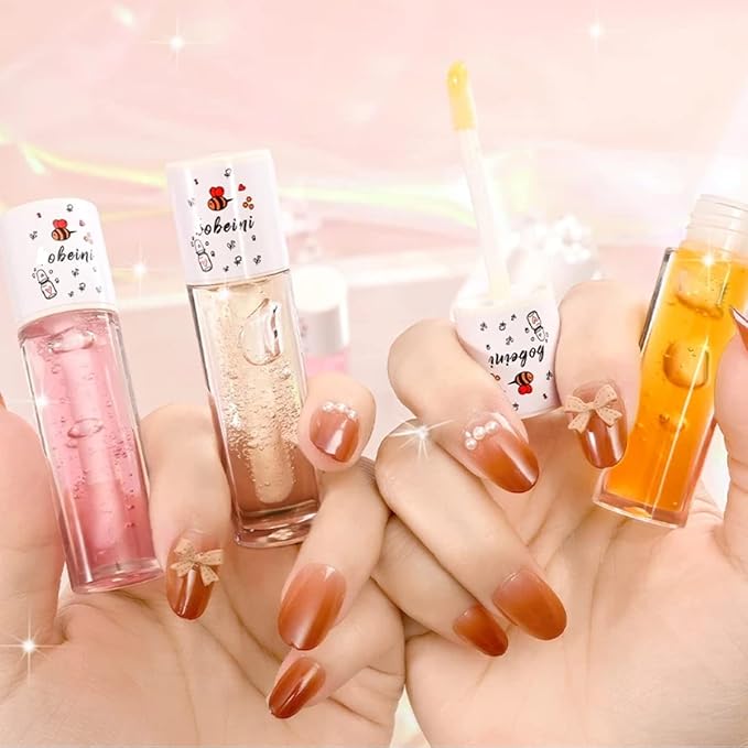 3Pcs Plumping Lip Oil Set, Moisturizing