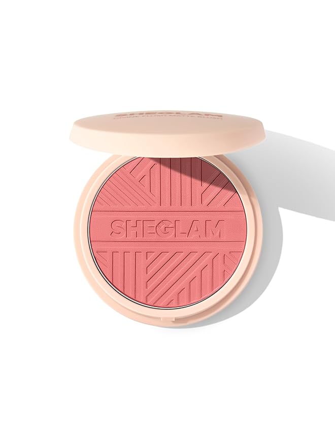 SHEGLAM Divine Flush Matte Blush Powder - Highly Pigmented, Non-Fading, Long Lasting, Lightweight Natural Blush for Face Makeup