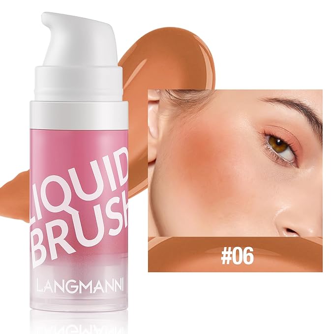 Liquid Blush Makeup Cream Blush For Cheeks Natural Velvet Texture(06#)