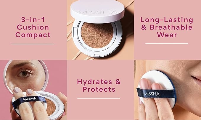 MISSHA Magic Cushion Foundation No.23 (2 Pack) Natural Skin Types