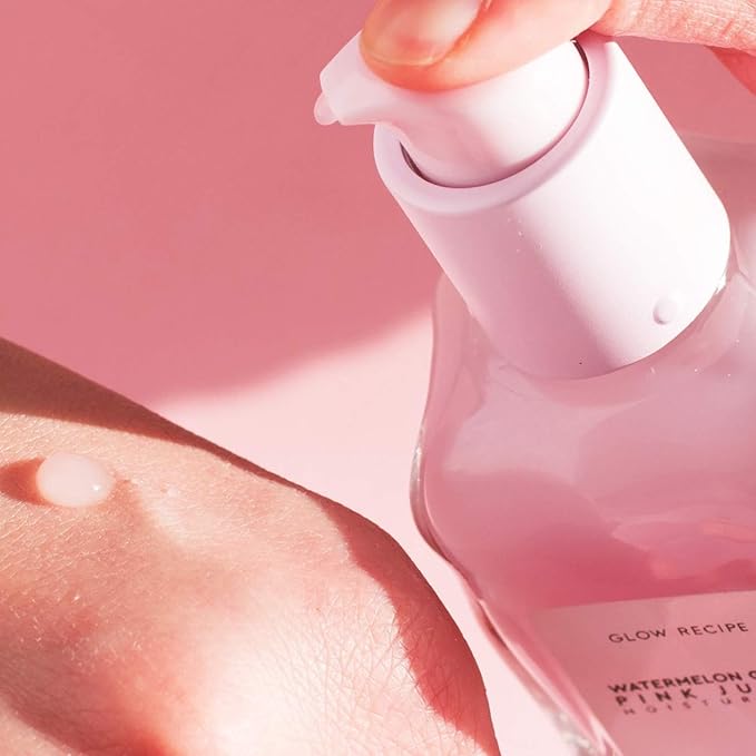 Glow Recipe Pink Juice Water Gel Face Moisturizer for Women, Men & Teens, Travel Size - Hydrating Hyaluronic Acid, Radiance Boosting, Oil-Free, Long-Lasting Korean Skin Care for Oily Skin (25ml)