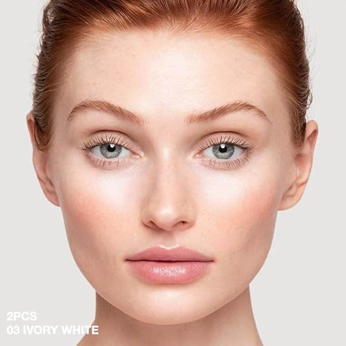 evpct 2Pcs under Eye Brightener, Nourishing Luminous under Ivory White