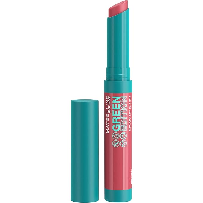 Maybelline Green Edition Balmy Lip Blush, Formulated With Mango Oil, Lightning, Cocoa Nude, 1 Count