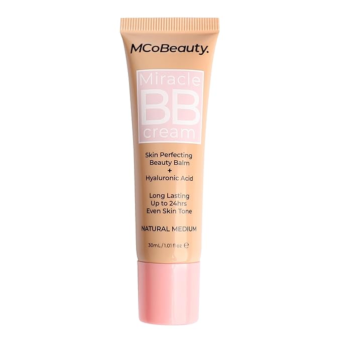 MCoBeauty Miracle BB Cream, Medium Beige, Skin-Perfecting Coverage Free Cosmetics