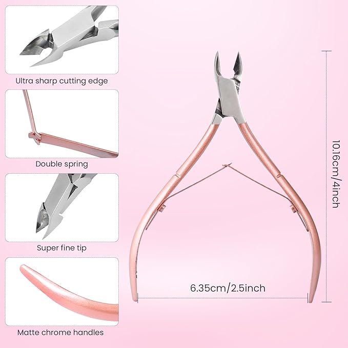 Cuticle Trimmer with Cuticle Pusher,Cuticle