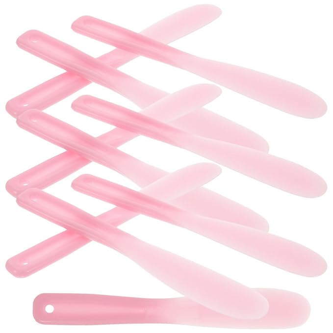 Facial Cream Spatula 10Pcs Mini Cosmetic Spatulas, Silicone