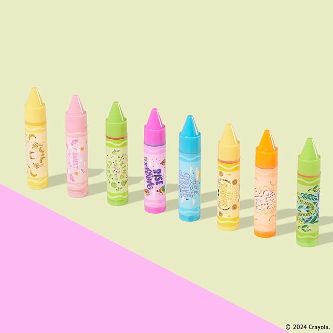 Lip Smacker Crayola Party Pack - 8 Moisturizing Lip