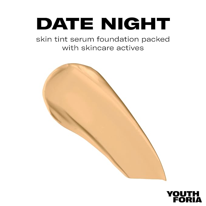 Youthforia Date Night Skin Tint Serum Foundation, Light-Medium Golden Undertones