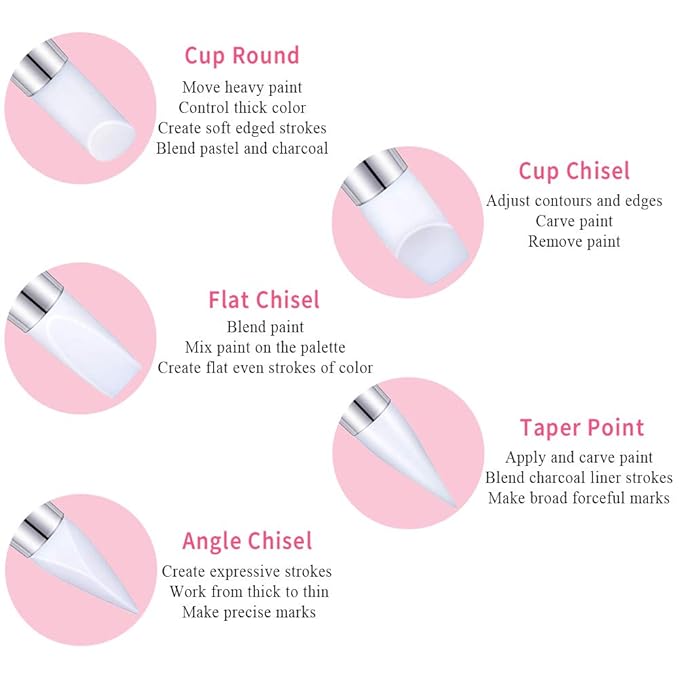 21 pcs nail art brushes