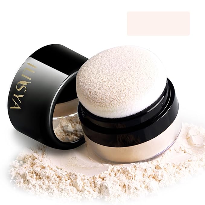 Setting Powder Lightweight Loose Powder Finishing Powder Long-Lasting (Fair Ivory/Matte) 0.28 Oz