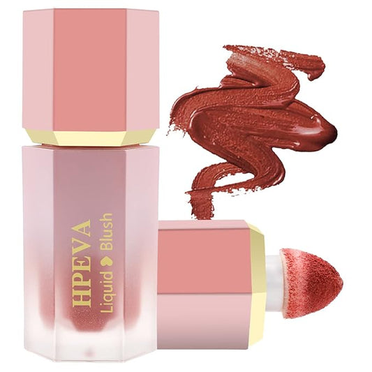 Liquid Blush for Cheeks,Soft Cream Matte Korean Makeup Blush,Lightweight Breathable Feel Long Lasting Natural Red Pink Peach Orange Rose Creamy Face Blushes for White Mature Skin Dark Skin (#07-Blessing)