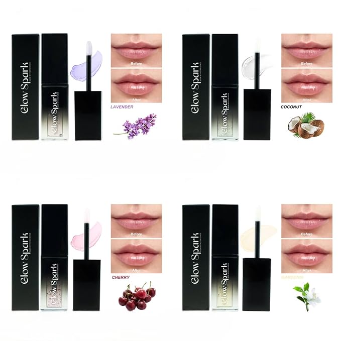 Lip Glow Oil for Radiant, Fuller Lips. Luxurious Hydration & All-Day Moisture for Lip Elegance (Cherry)