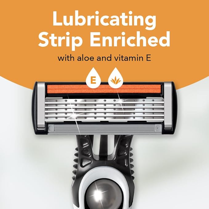 BIC Flex 5 Disposable Razors for Men, Sensitive Skin Razor For a Smooth, Comfortable and Close Shave, 4 Piece Razor Set