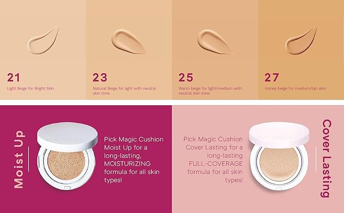 MISSHA Magic Cushion Foundation No.25 Warm beige for Skin Types