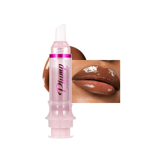 Lip Plumping Lip Gloss, High-Shine & Volumizing Lip Plumping Lip Glass Mirror Lip Glaze Lip Makeup, Long-lasting moisturizing Plump & Pout Lip Lip Gloss for Women (#08)