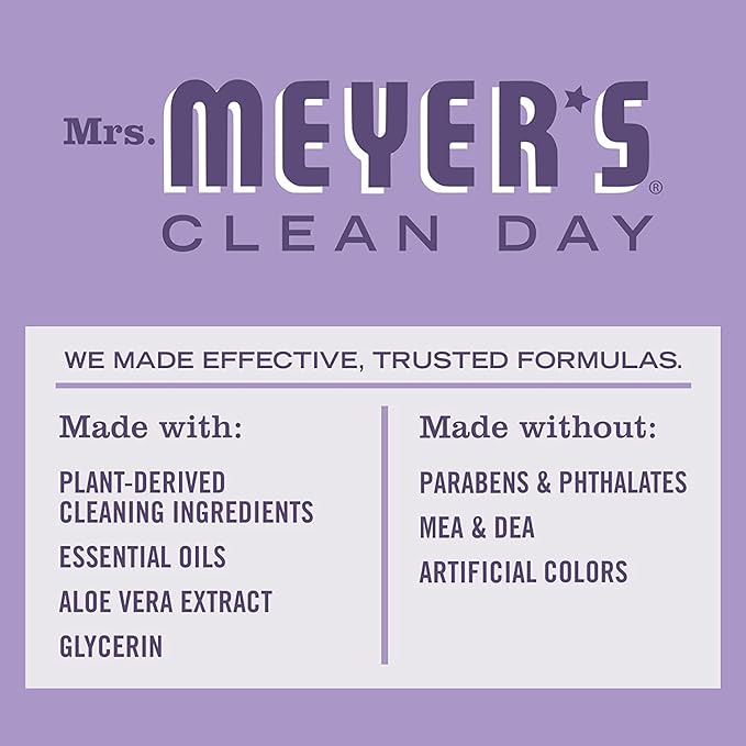 MRS. MEYER'S CLEAN DAY Variety Pack, 1 Mrs. Meyer's Liquid Dish Soap Lilac, 16 OZ, 1 Mrs. Meyer's Liquid Hand Soap, Daisy, 12.5 OZ, 1 CT