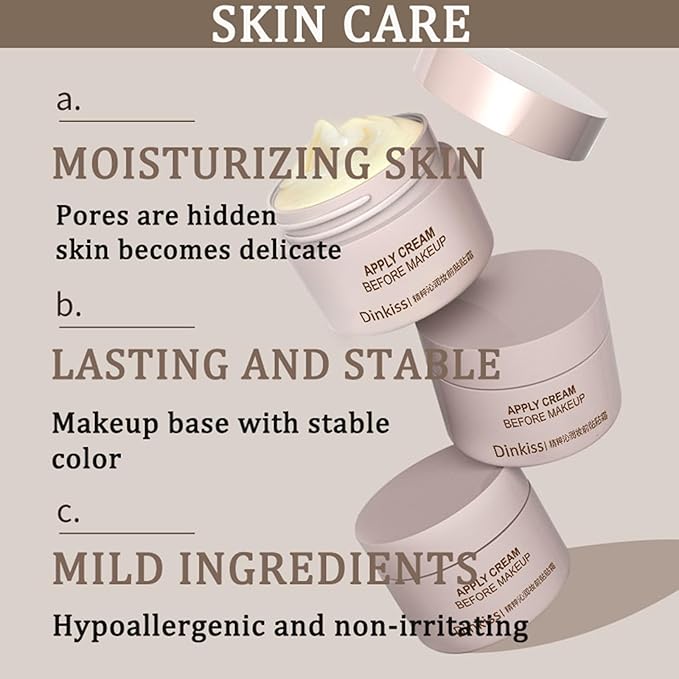Moisturizing Primer,Primer Foundation Base Face Makeup Smoothing Firming Gentle Ingredients