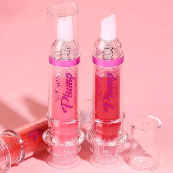 Lip Plumping Booster, Spicy Lip Lipstick, Lifter Gloss, Hydrating, Volumizes High-Shine Lip Plumping Lip Glass Mirror Lip Makeup Lip Glaze Plump & Pout Lip Plumper for Women Girls (02)