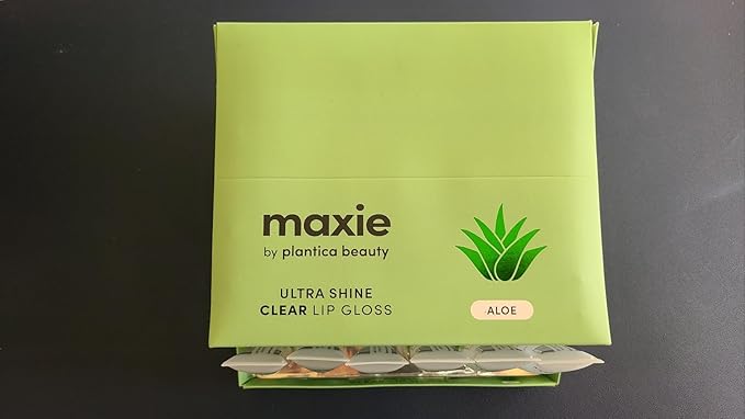 Maxie by Plantico Beauty Clear Lip Polish bulk (12 Pieces) CLEAR/ALOE (ALOE, 3 PCS)