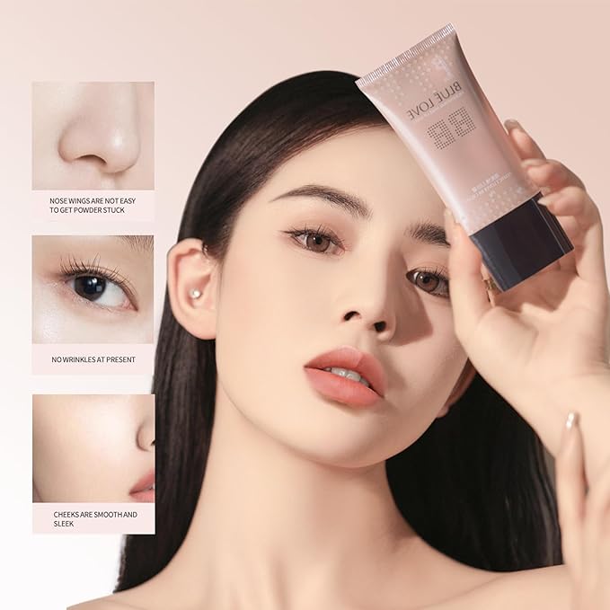 BLUE LOVE BB Cream Tinted Moisturizer Liquid Foundation, (Natural Color)