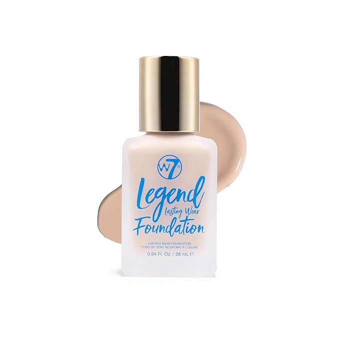 W7 Legend Foundation - Creamy Liquid Foundation for (Fresh Beige) 28ml