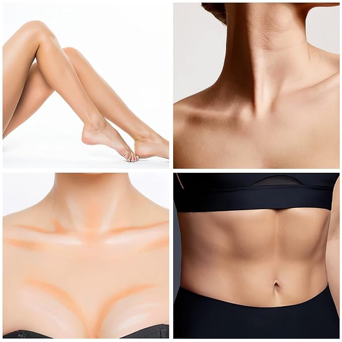 FOCALLURE 2 in 1 Cream Bronzer and Highlighter Pen,VANILLA LIGHT