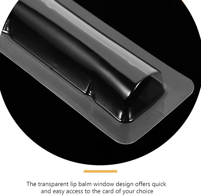 FOMIYES 30pcs Lip Balm Pouches Clear