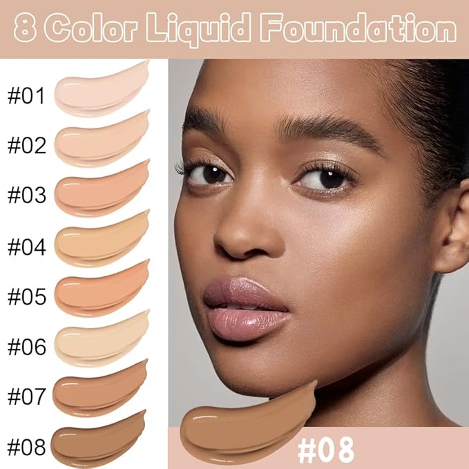 Matte Cream Oil Free Concealer Foundation Pack with