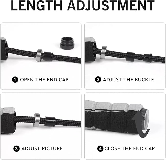 FITMYFAVO Jump Rope Cotton Adjustable Skipping Weighted jumprope