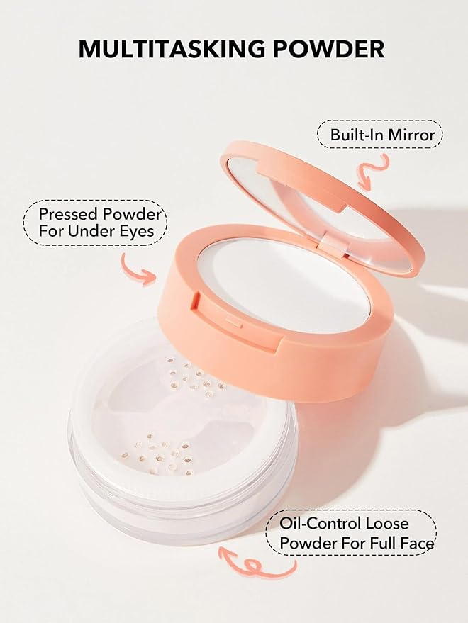 SHEGLAM Insta-Ready Face Powder Loose Under Eye Setting Natural Linen