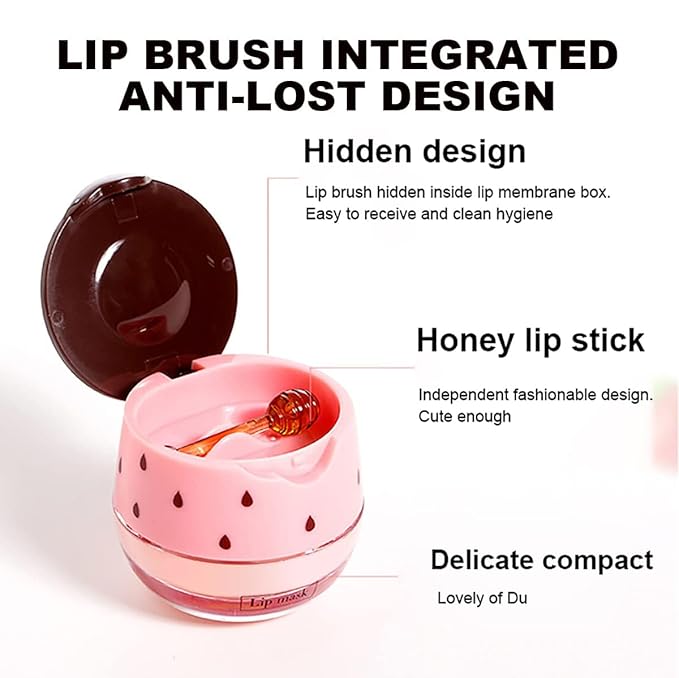 4 Pcs Strawberry & Honey Lip Exfoliator