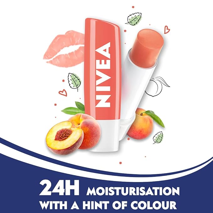 Nivea Lip Balm - Fruity Shine PEACH -Pack
