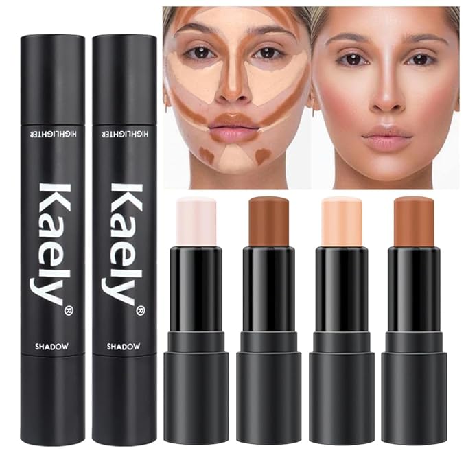 evpct 4 Color Contour Stick Makeup Set Concealer